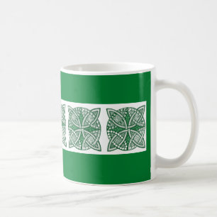 Wählen Sie Ihre Farbe keltisches Dekorationsmuster Kaffeetasse