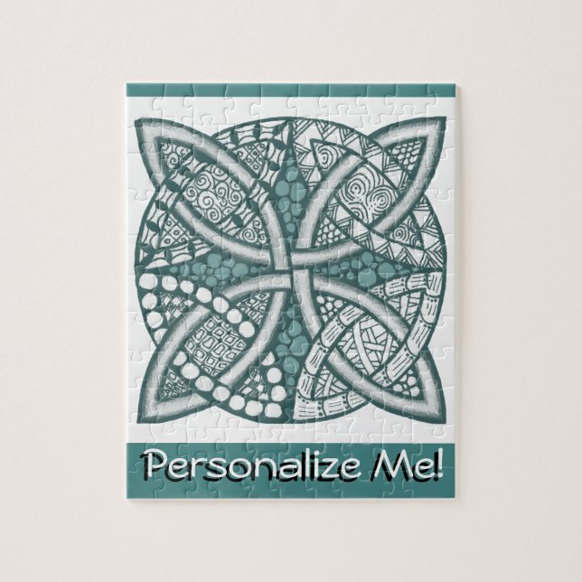 Wählen Sie Ihre Farbe keltisches Dekorationsmuster Puzzle (Vertikal)