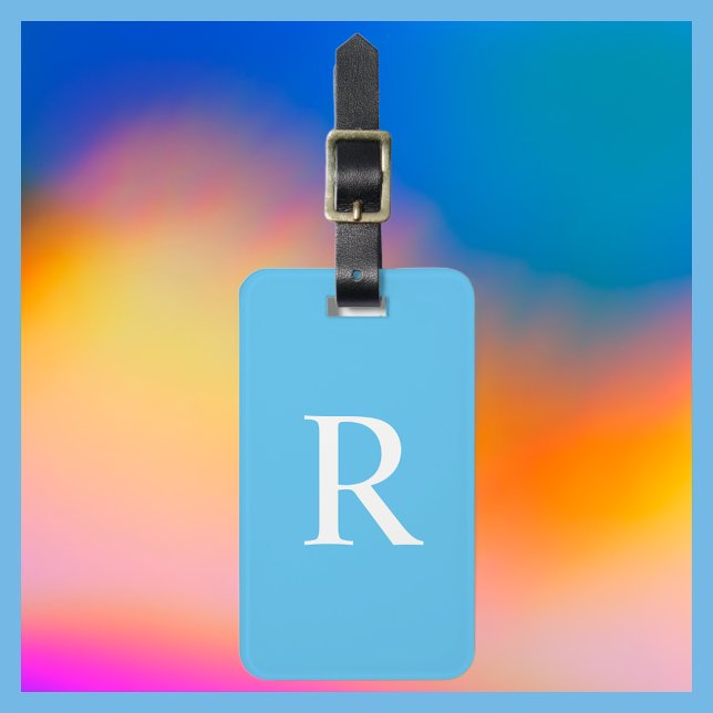 WÄHLEN SIE IHRE FARBE- ODER Blue Monogram-Tasche. Gepäckanhänger (Von Creator hochgeladen)