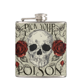 Wählen Sie Ihre Gift-Schädel-Flasche aus Flachmann