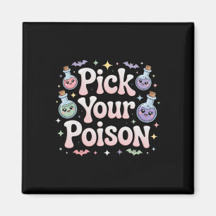 Wählen Sie Ihre Gifttrankflaschen Gothic Halloween Magnet