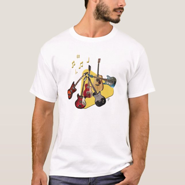 Wählen Sie Ihre Gitarre aus T-Shirt (Vorderseite)