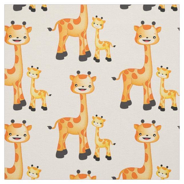 Wählen Sie Ihre Hintergrundfarbe Giraffe Gewebe Stoff (Muster)
