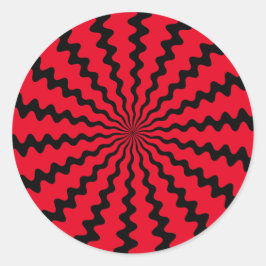 Wählen Sie Ihre Hintergrundfarbe Zig Zag Sticker