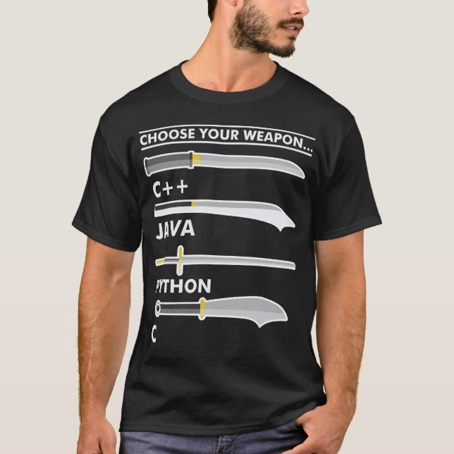 Wählen Sie Ihre Java Java Python Programmer Codier T-Shirt (Vorderseite)