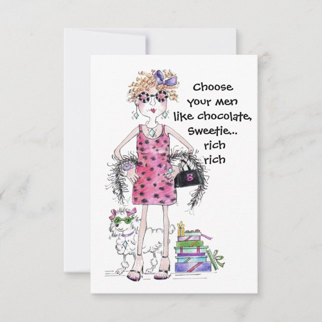 Wählen Sie Ihre Männer wie Schokolade, Sweetie...r (Vorderseite)