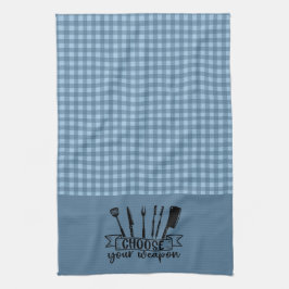 Wählen Sie Ihre Waffe - Blue Buffalo Kariert Geschirrtuch