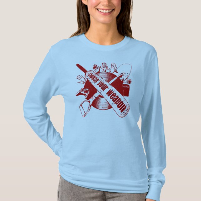 Wählen Sie Ihre Waffe! T-Shirt (Vorderseite)
