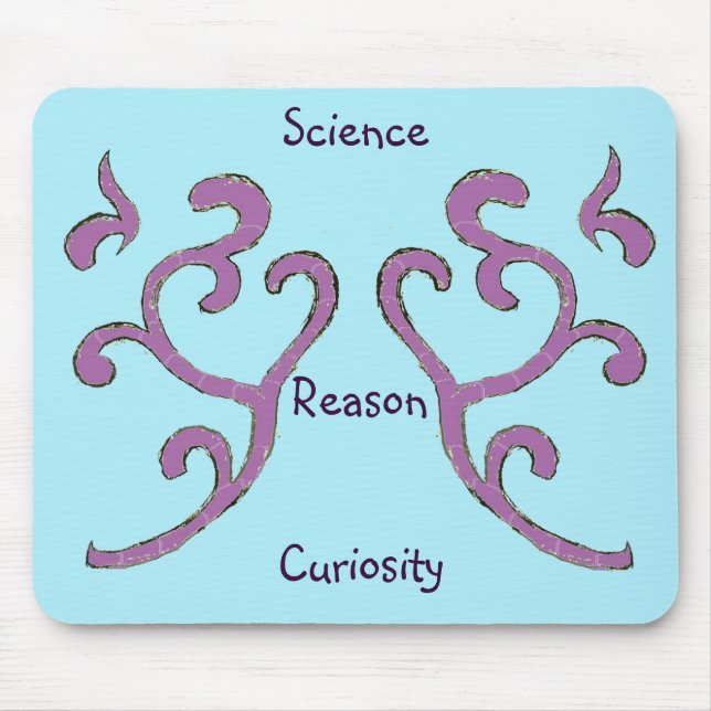 Wählen Sie Ihre Werte Mat, Bio Muster Mousepad (Vorne)