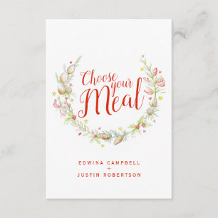 Wählen Sie Ihre Wunschkarte für das Weihnachtsesse Begleitkarte