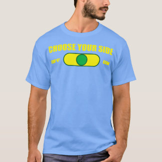 Wählen Sie Ihren Seiten-Ein-Aus-Schalter T-Shirt