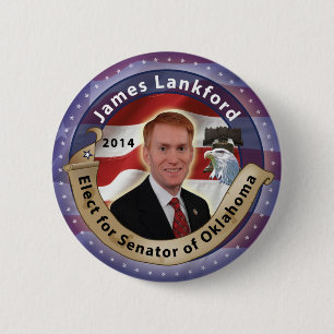 Wählen Sie James Lankford für Senator von Oklaho Button
