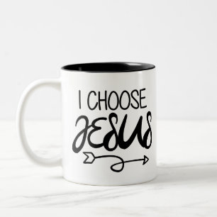 Wählen Sie Jesus Art Gospel Grafik Christlich Art Zweifarbige Tasse