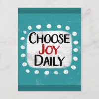 Wählen Sie Joy Daily Postcard