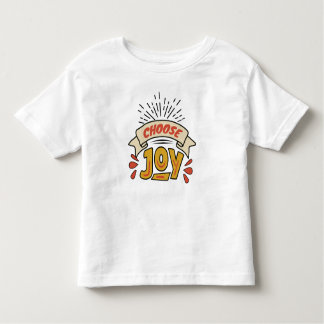Wählen Sie Joy Design mit Dekorationen Kleinkind T-shirt