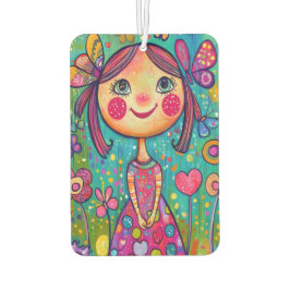 Wählen Sie Joy & Happy Flower Girl doppelseitig - Autolufterfrischer