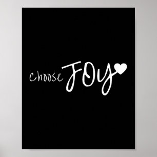 Wählen Sie Joy Heart Inspirational Motivierend Poster