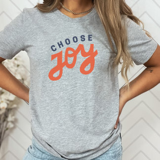 Wählen Sie Joy Retro Inspirational Christlich T-Shirt