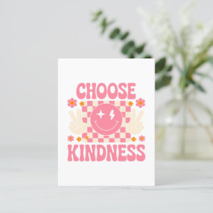 Wählen Sie Kindness - florale Inspiration (2) Postkarte