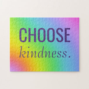 Wählen Sie Kindness Rainbow Gradient Puzzle