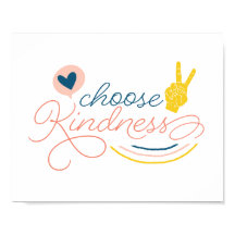 Wählen Sie Kindness-Zeichen