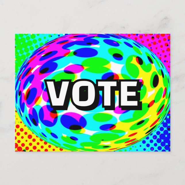 WÄHLEN (Sie können das Wort ändern) Postkarte (Vorderseite)