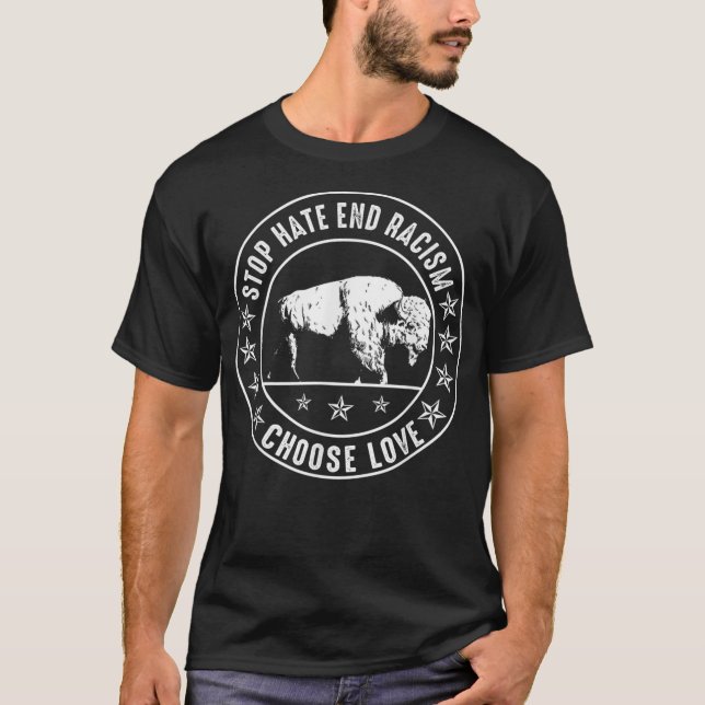 Wählen Sie Liebe Buffalo Shirt Wählen Sie Liebe Bu (Vorderseite)