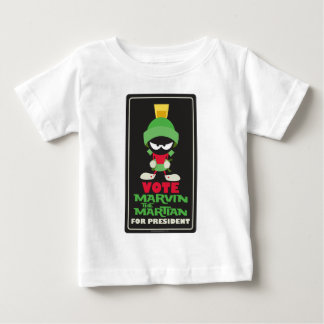 Wählen Sie MARVIN THE MARTIAN™ für den Präsidenten Baby T-shirt