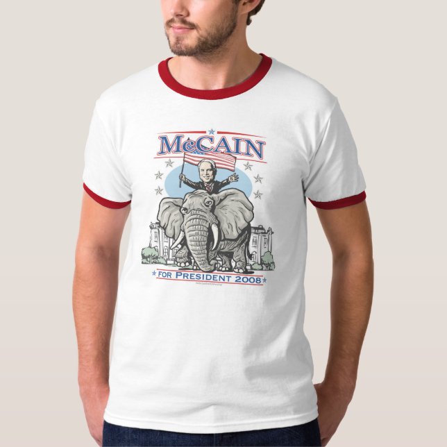 Wählen Sie McCain GOP-Elefanten 2008 T-Shirt (Vorderseite)