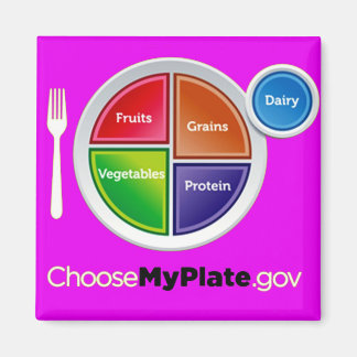 Wählen Sie "Mein Plate" (Rosa) Magnet