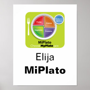 Wählen Sie MyPlate Spanish Poster - Elija MiPlato