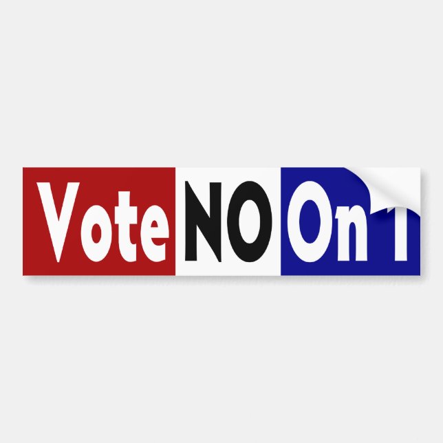 Wählen Sie nein auf 1 Autoaufkleber (Vorne)