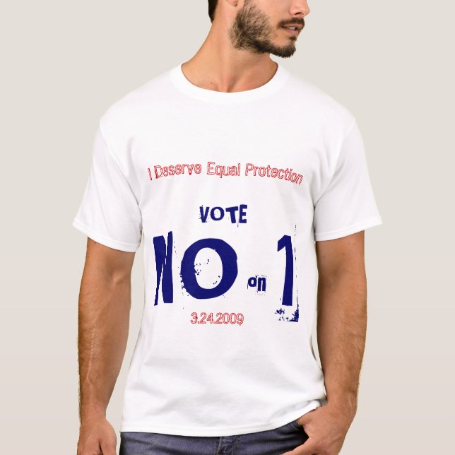 Wählen Sie nein auf 1 T-Shirt (Vorderseite)