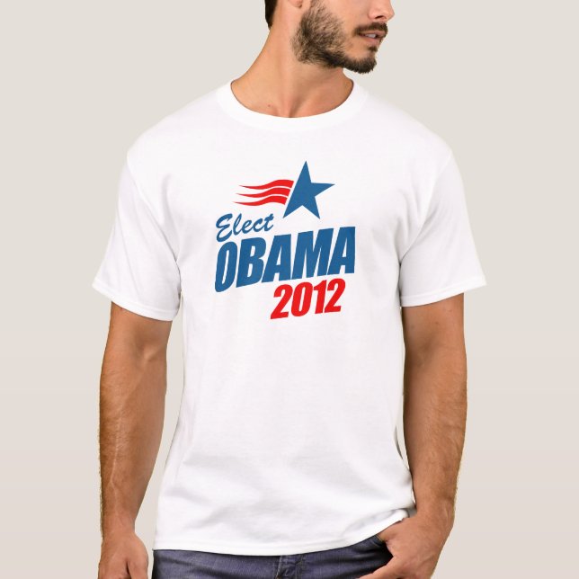 Wählen Sie Obama 2012 T-Shirt (Vorderseite)