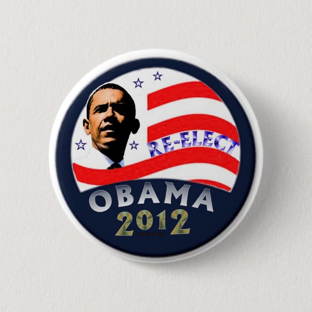 Wählen Sie Obama wieder Button (Vorderseite)