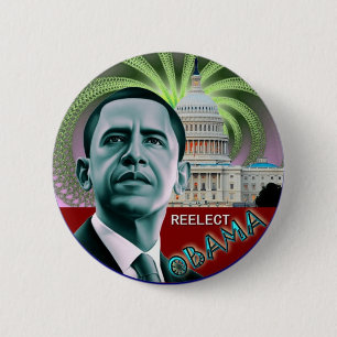 Wählen Sie Obama wieder Button