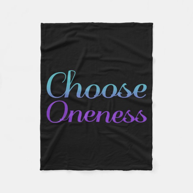 Wählen Sie Oneness Prevention Kunstwerke Fleecedecke (Vorderseite)
