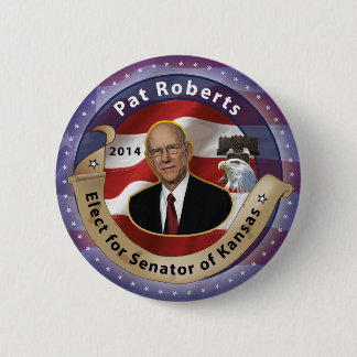 Wählen Sie Pat Roberts für Senator von Kansas - Button
