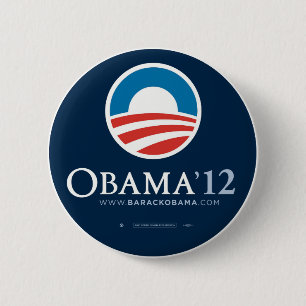 Wählen Sie Präsidenten Barack Obama 2012 wieder Button