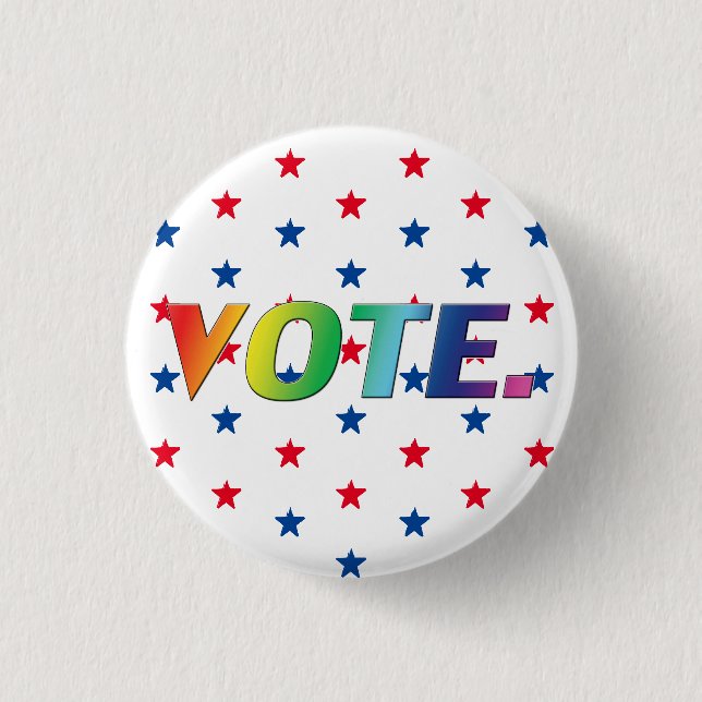 Wählen Sie Regenbogenabweichungen Typografie patri Button (Vorderseite)