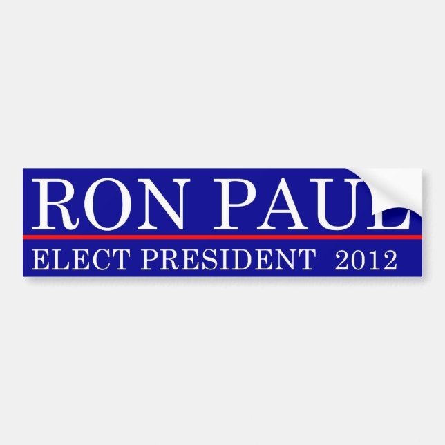 Wählen Sie Ron Paul 2012 Autoaufkleber (Vorne)
