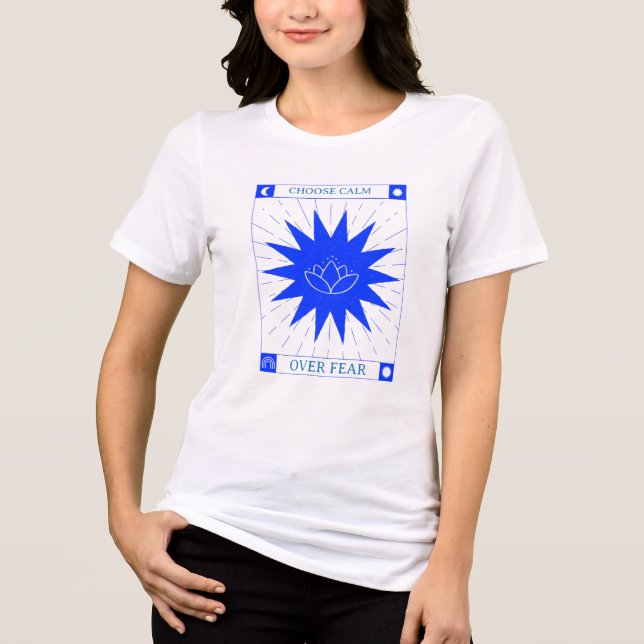Wählen Sie Ruhe aus Angst Tri-Blend Shirt (Vorderseite)