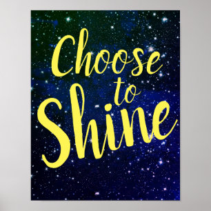 Wählen Sie Shine Stars Cosmos Poster
