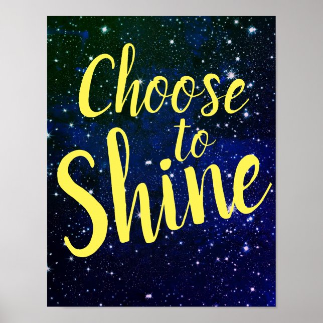 Wählen Sie Shine Stars Cosmos Poster (Vorne)