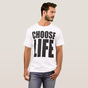 Wählen Sie Shirt des Leben-großen Druckes
