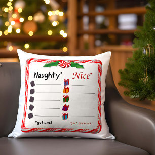 Wählen Sie Sides, Naughty oder Nice? Kissen