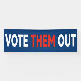 Wählen Sie sie aus fett gedruckter politischer Tex Banner