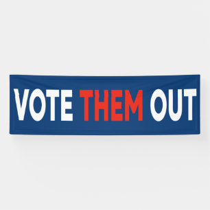 Wählen Sie sie aus fett gedruckter politischer Tex Banner