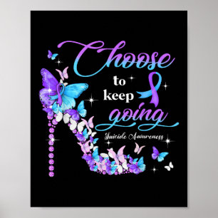 Wählen Sie Suizidbewusstsein Behalten High Heel B Poster
