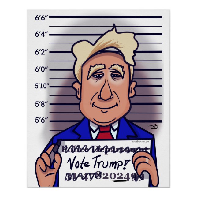 Wählen Sie Trump Glossy Poster (Vorderseite)